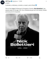 九游-张奔斗：波利泰尼，网球史上最伟大的教练，离世了